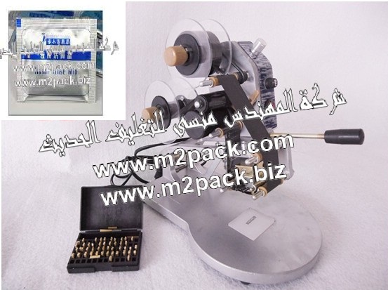 ماكينة طباعة تاريخ الصلاحية وتاريخ الانتاج علي أكياس  شامبو الشعر التي نتميز نحن شركة المهندس منسي للصناعات الهندسية وتوريد كافة ماكينات التعبئة والتغليف  بتقديمها اليكم